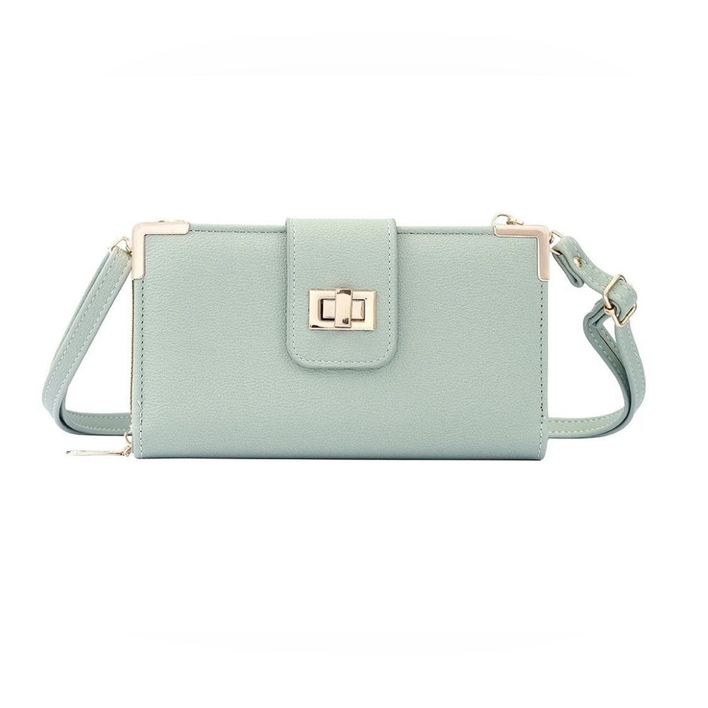 Mint Wallet with Crossbody Strap - SUGU